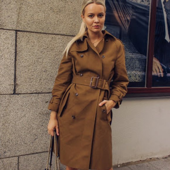 HM Studio Collection by Pernille Brown Belted Heavy Trench Coat - Picture 6 of 12